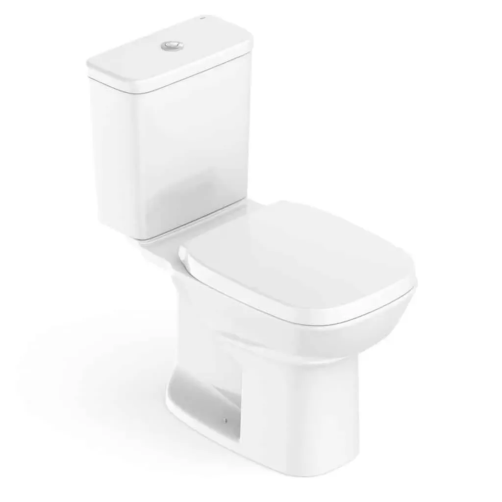 KIT VASO/CAIXA ACOPLADO BCO C/ASSENTO+ITENS DEBBA SQUARE