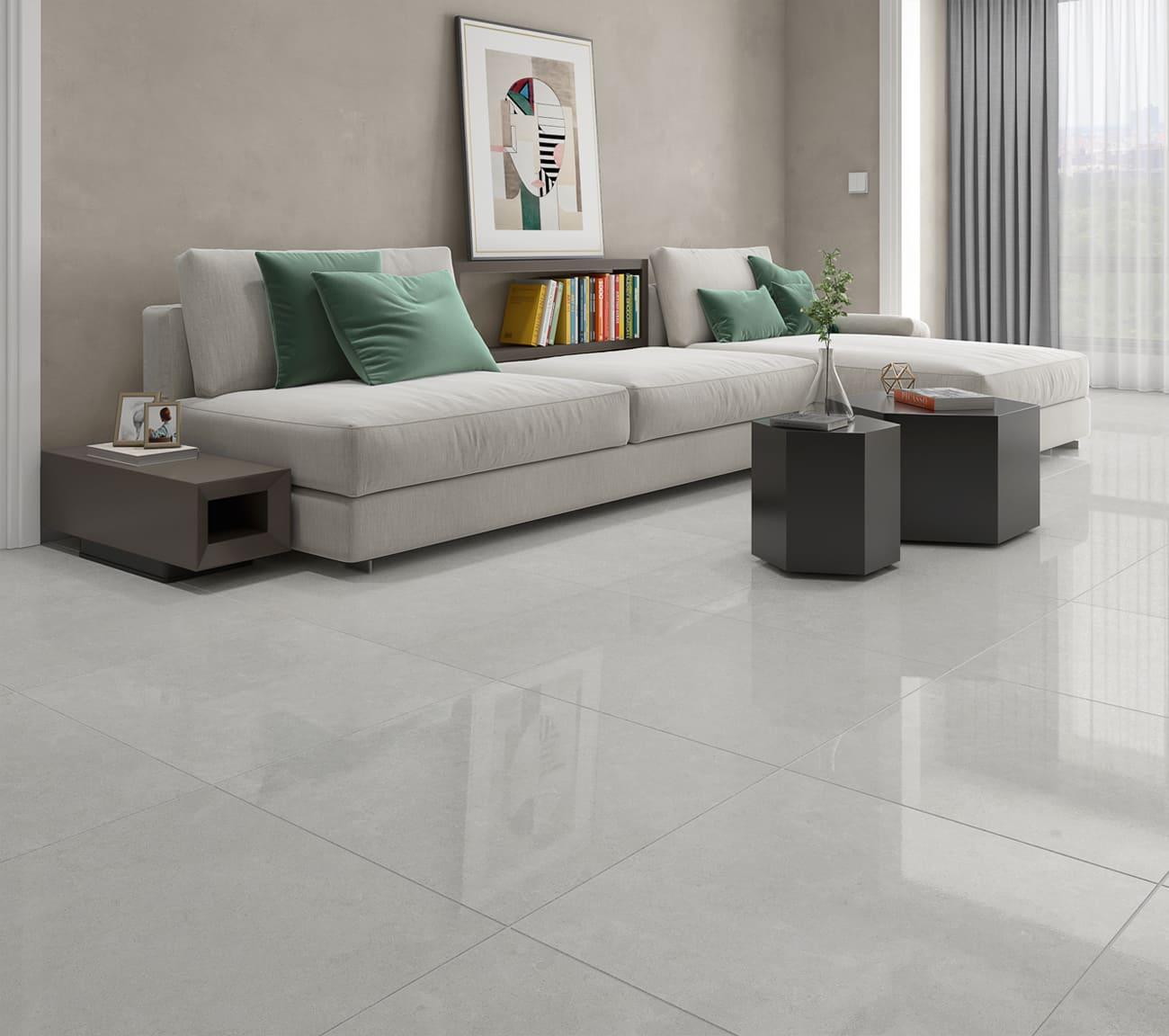 PISO RETIFICADO 60 X 60 FORMIGRES PURE CINZA